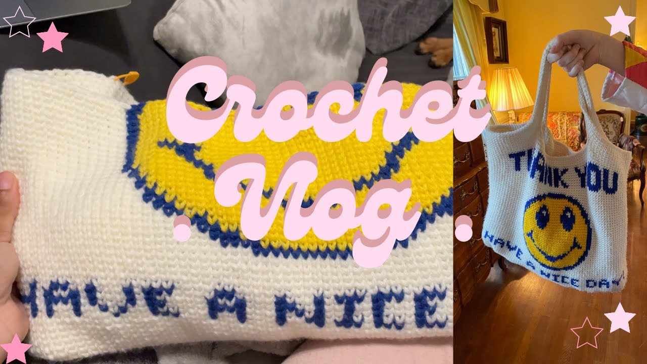 Crochet With Me | Crocheting a new tote bag |  Chill & Relaxing