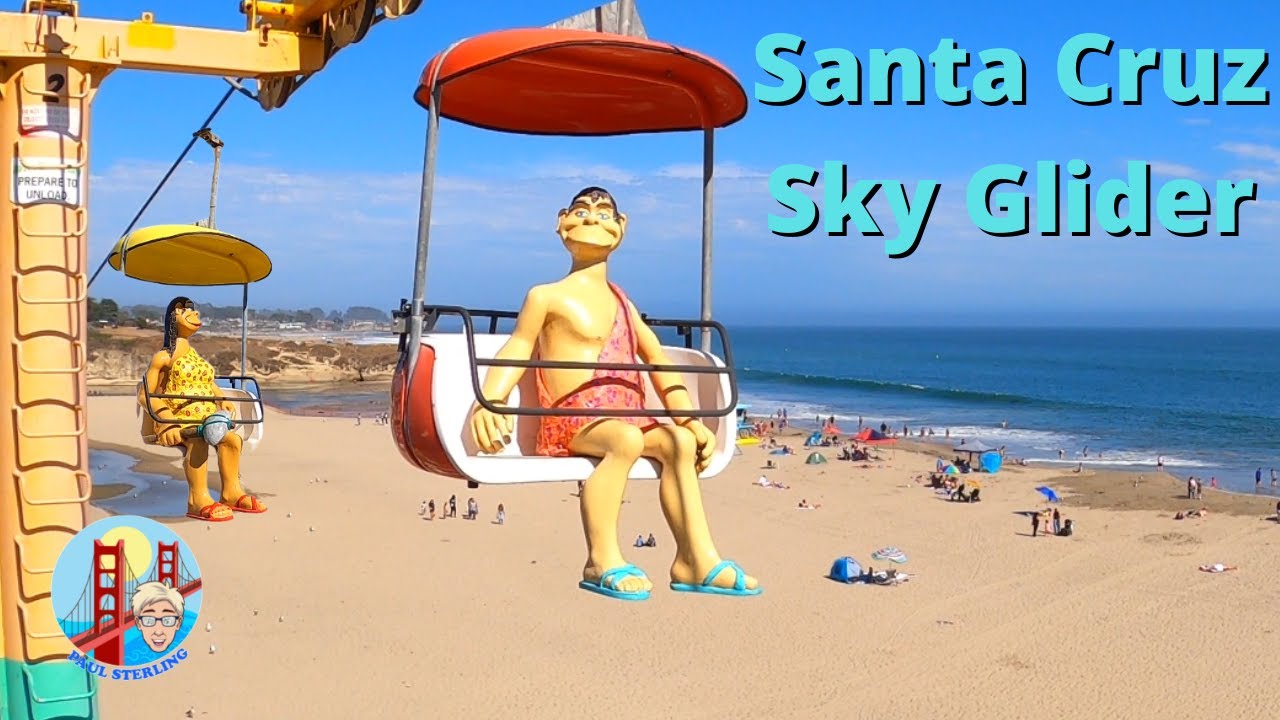 Sky Glider at Santa Cruz Beach Boardwalk POV