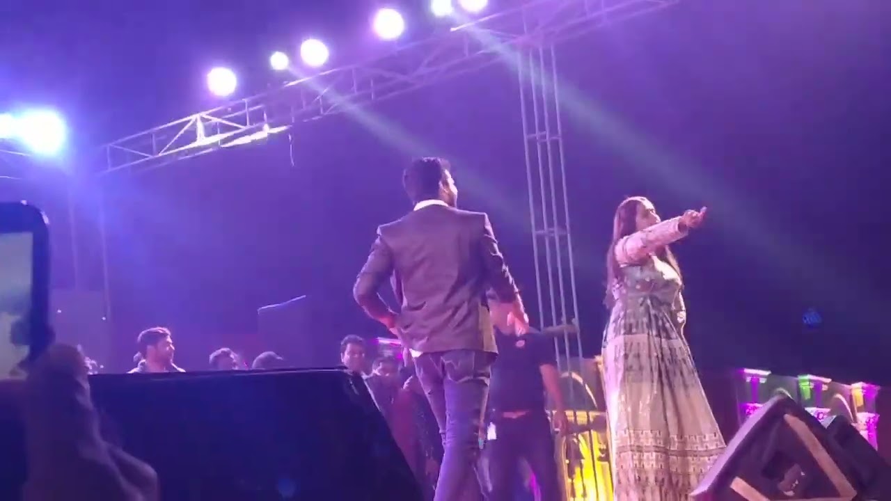 Kajal raghavani Ritesh Pandey stage show Asansol demomaind @Smile_please189 @RiteshPandeyHits 