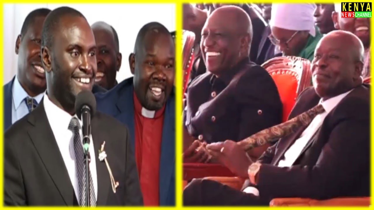 Senator Methu EMOTIONAL FUNNY Speech during his Father's Burial in front of Ruto & Gachagua