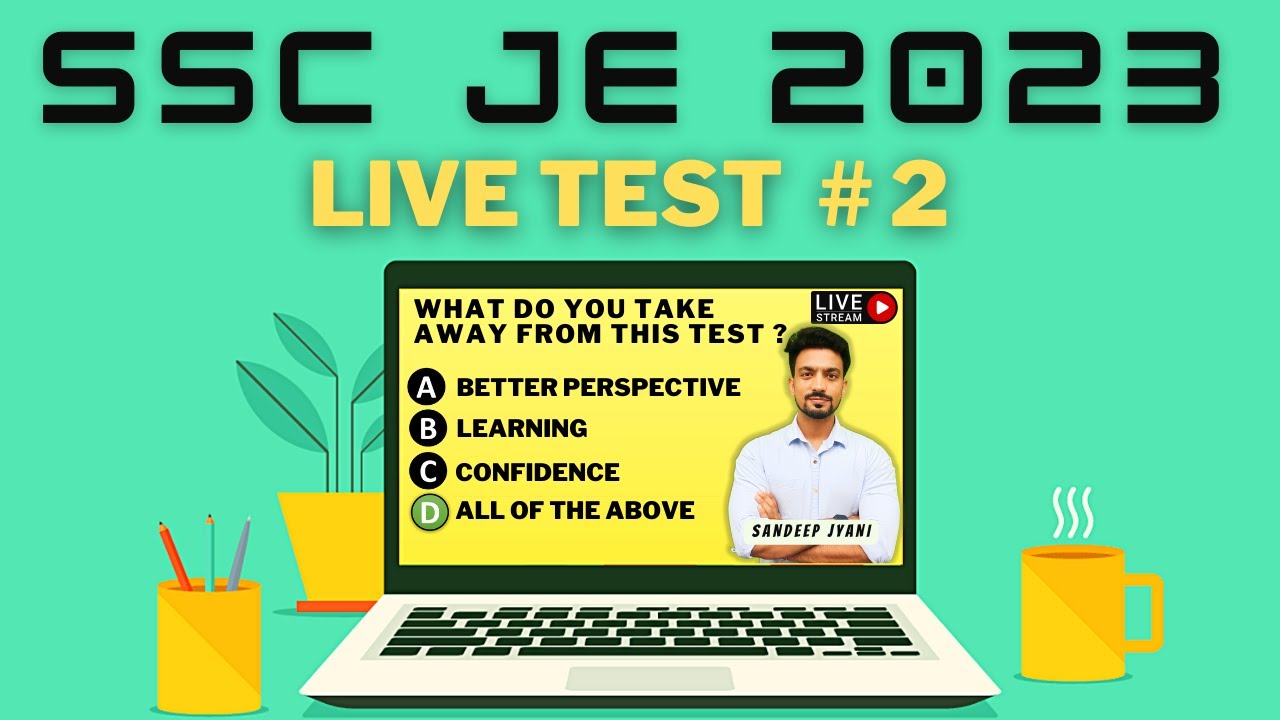 SSC JE 2023 LIVE TEST #2 | Live Test of Civil Engineering |  SSC JE | State AEN | SANDEEP JYANI