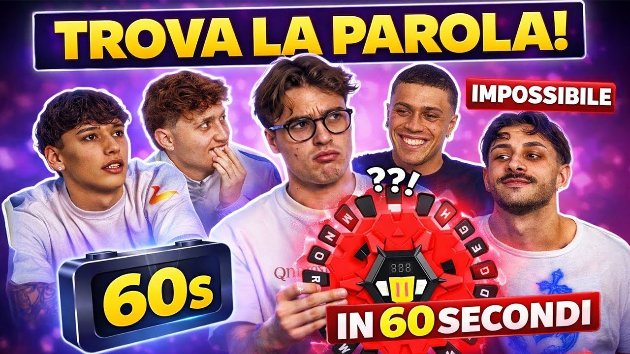 TROVA LA PAROLA PRIMA CHE SCADA IL TEMPO‼️Thinks words🤬