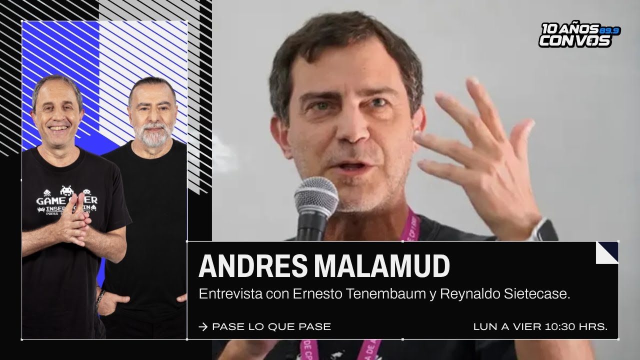 El politólogo Andrés Malamud con Tenembaum y Sietecase.