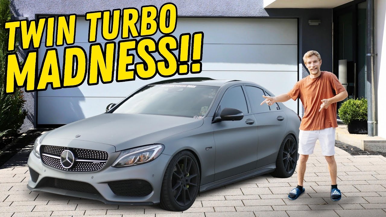 Обзор тюнингованного Mercedes C43 AMG | POV Drive + Pulls
