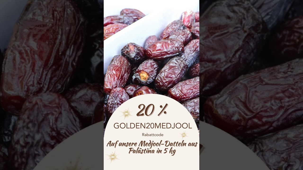 Mehrere Rabattcodes für Medjool Datteln 🧺🔥 | YOUNILIA – Die Goldene Dattelpalme