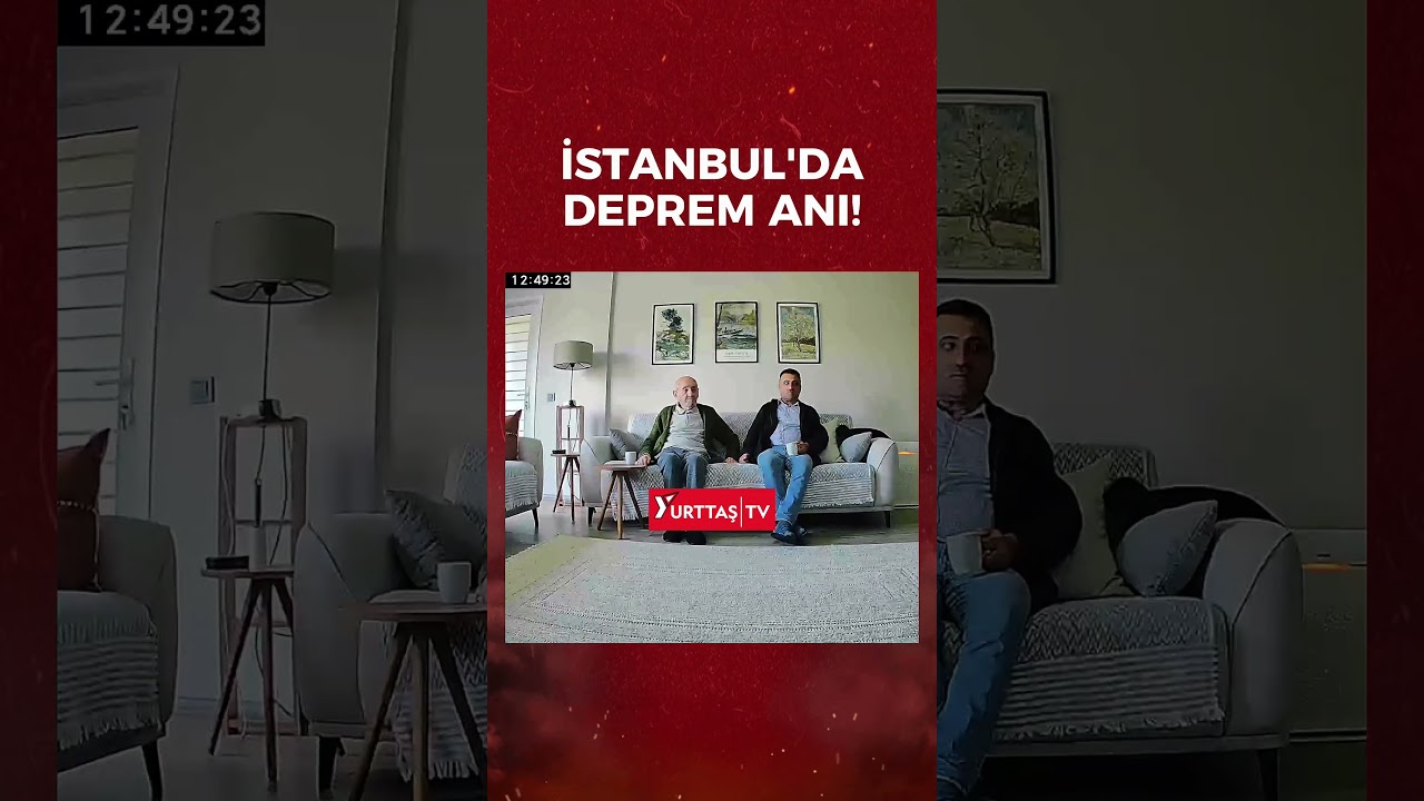 İstanbul'da deprem anı ev kamerasına böyle yansıdı!