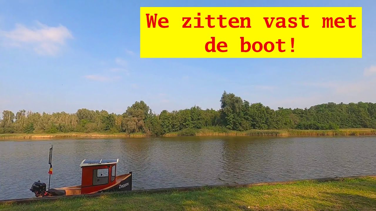 WE ZITTEN AAN DE GROND IN VAARGEUL DE PIET - Het Veerse Meer | Mini Boot Zeppos
