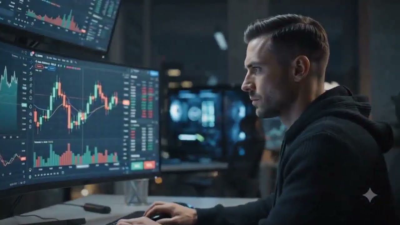 The Cyberpunk Trading Desk Ambiance