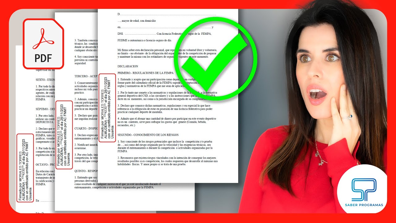 🔒 FIRMAR PDF con firma DIGITAL en el lateral y en TODAS las HOJAS GRATIS ✅ 📑✍️
