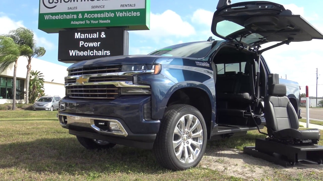 2019 Chevrolet Silverado with an ATC Wheelchair Conversion
