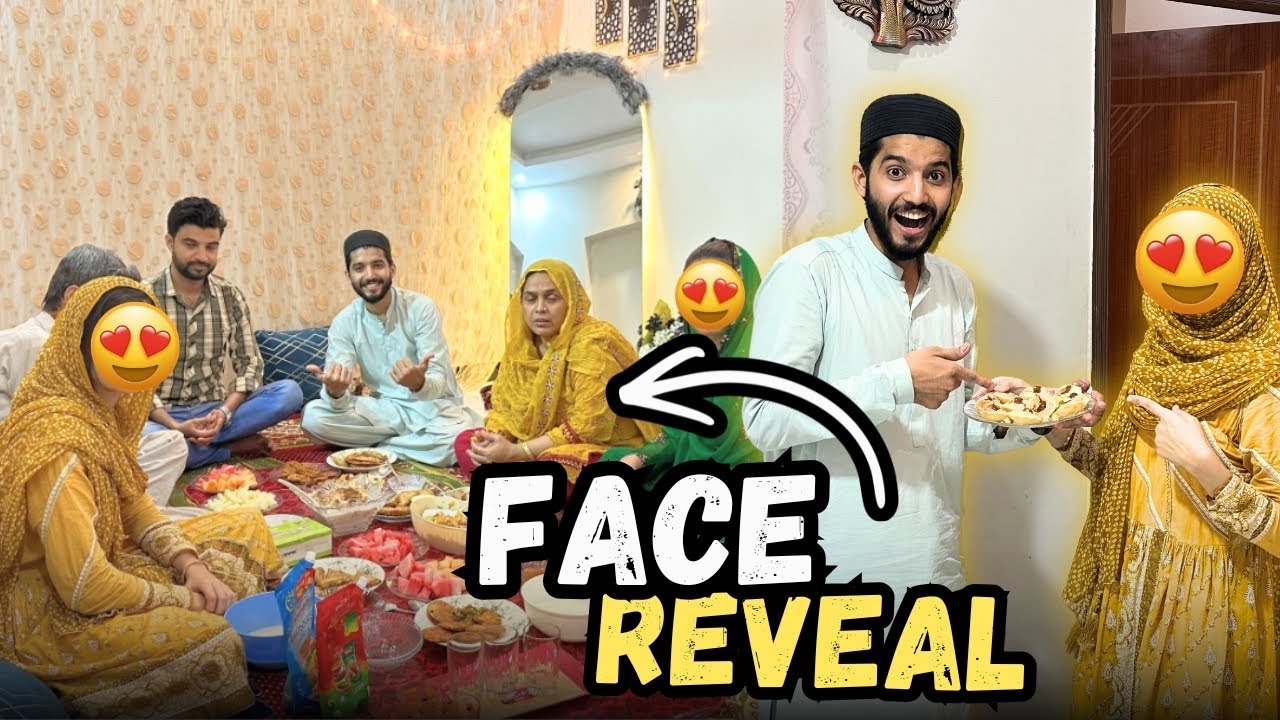 Iftar party 🥰 Wife ne banaye gol gappa👌face kis ka reveal howa ? 🤔 #family #familyvlog #ramzan 