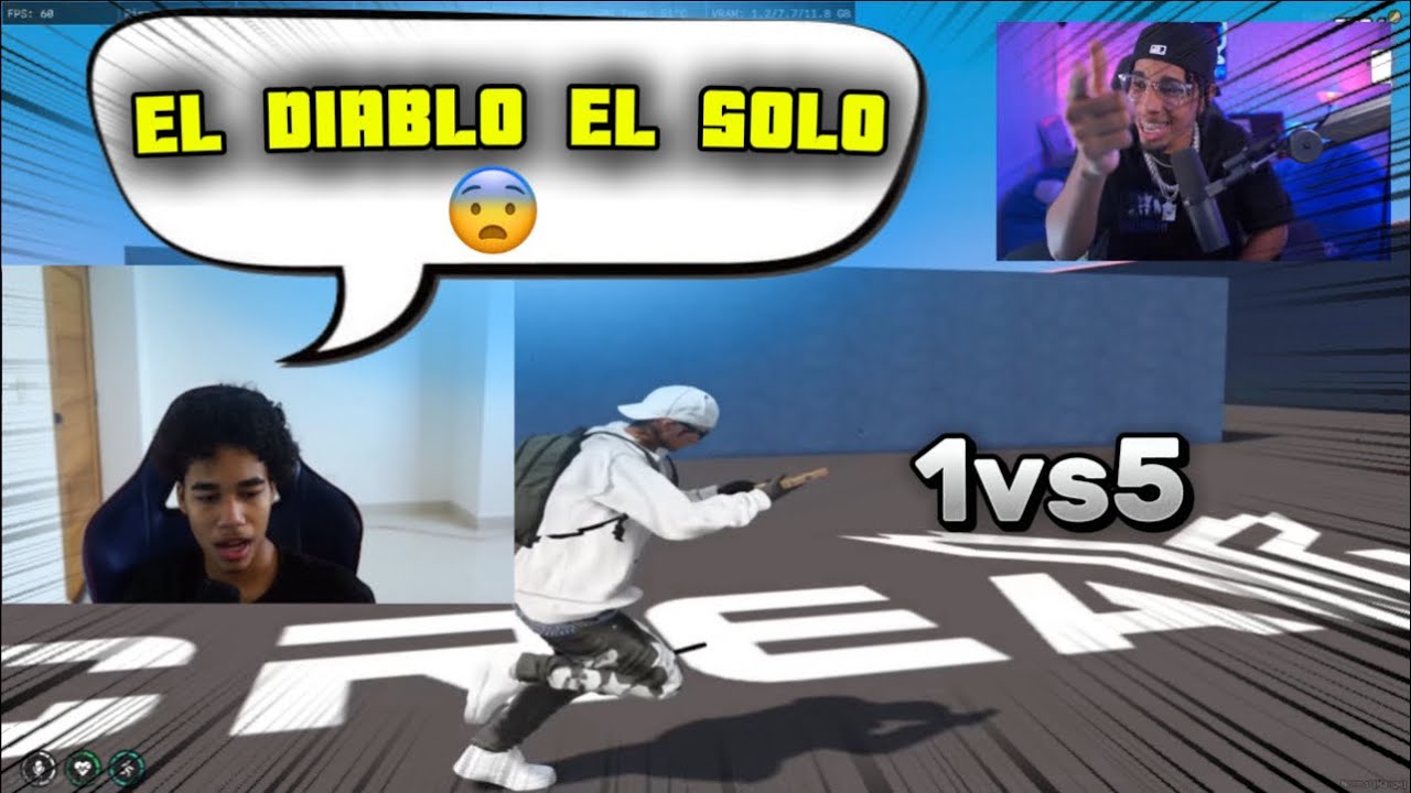 Pinini Reaciona Al 1vs5 De Dami&aacute;n En Directo 😨-|ThePininiMoments