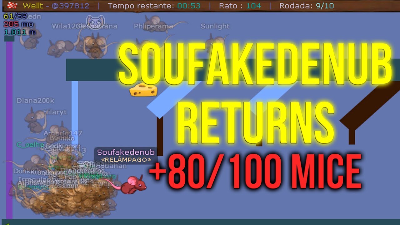 Soufakedenub VOLTOU! (+80/100 RATOS) || TRANSFORMICE