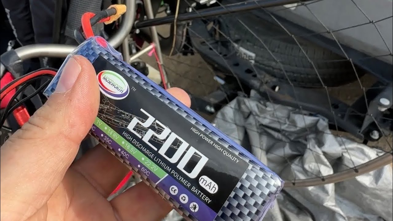 Electric start paramotor battery hack!
