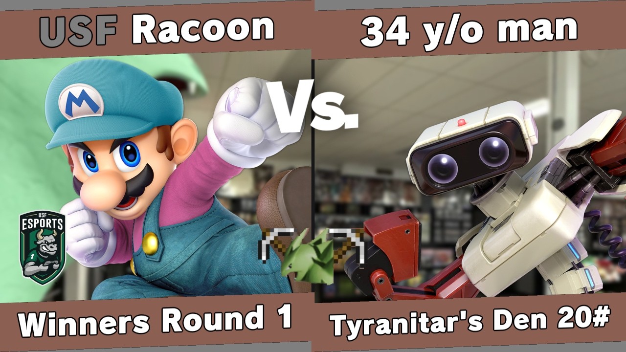 [Jank] Tyranitar's Den 20 - Racoon (Mario) vs 34 y/o man (R.O.B.) - Winners Round 1