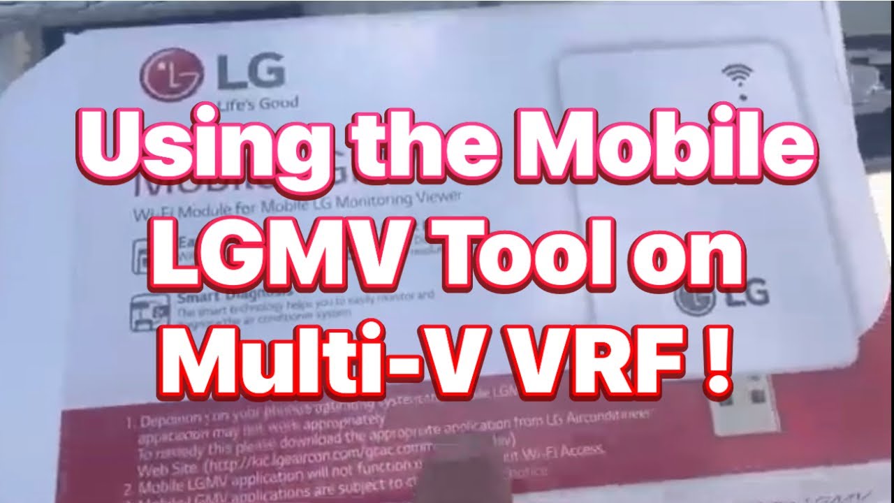 Using the Mobile LGMV Tool!  #hvac #lg #airconditioner