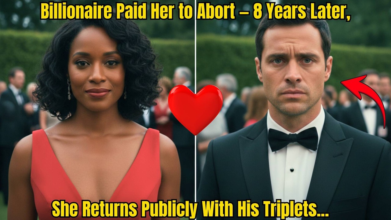 Billionaire Paid Her to Abort — 8 Years Later, She Returns Publicly With His Triplets...