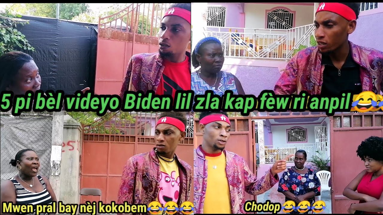 Konpilasyon 5 pi bèl videyo Biden lil zla kap fèw ri anpil😂😂