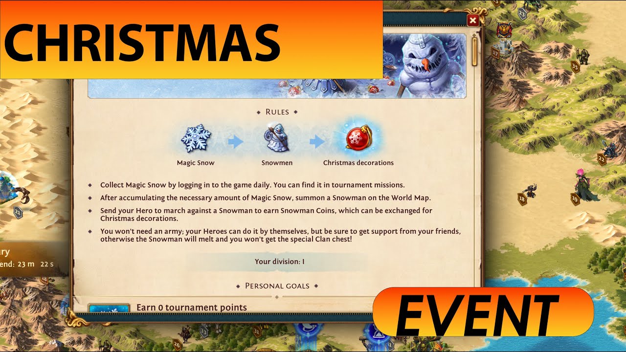 Winter Event - Snowman & wreath of ice - Christmas in Total Battle Guides