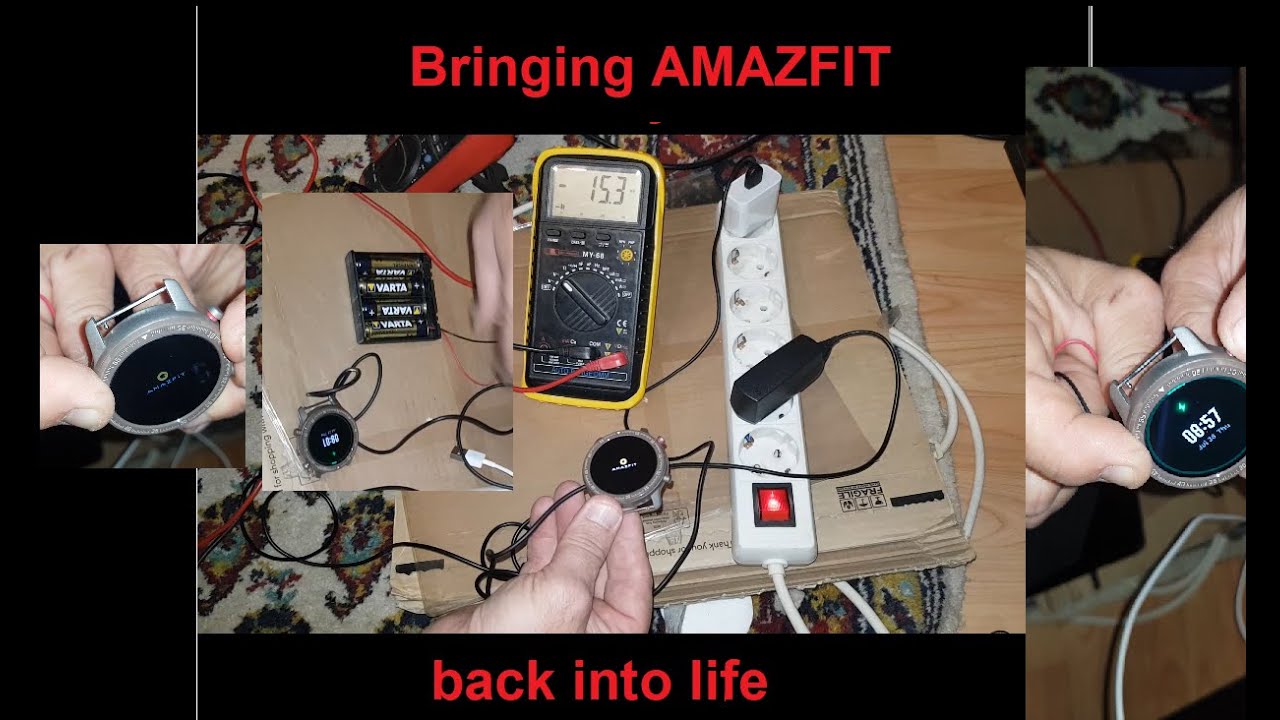Amazfit GTR flashing dark screen problem solved repair battery dead long usage looping issue boot