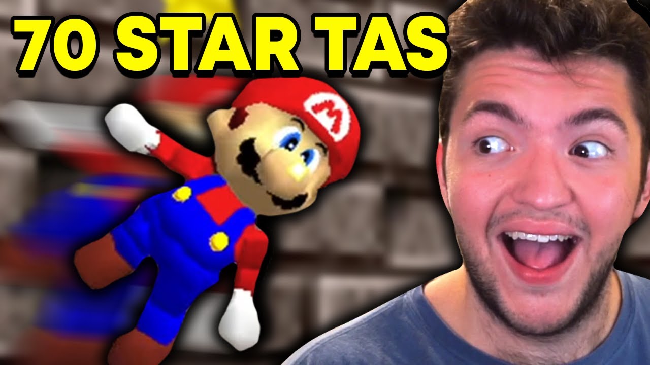 Mario 64 Speedrunner reacts to 70 Star TAS Speedrun BLJless