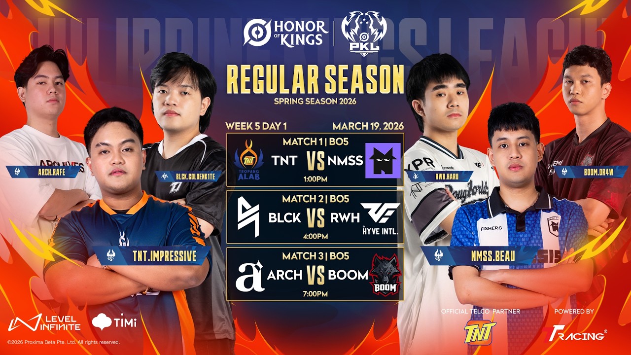 LIVE | PKL Honor of Kings Spring Season 2026 | Regular Season Week 5  - Day 1