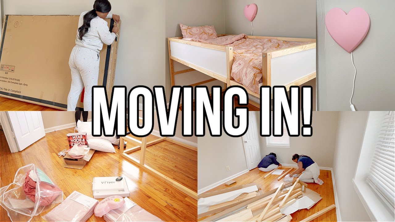 MOVING IN! CLEAN & DECORATE OUR NEW APARTMENT | TODDLER GIRL ROOM DECOR | SOLO MOM GET IT ALL DONE