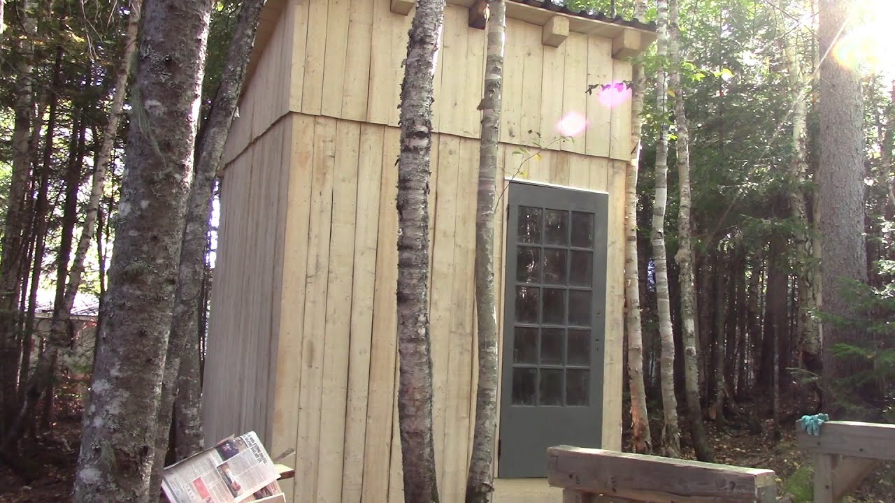 L'gosseux d'bois Ep 266  - Ma nouvelle remise pour le bois de chauffage au chalet partie 2