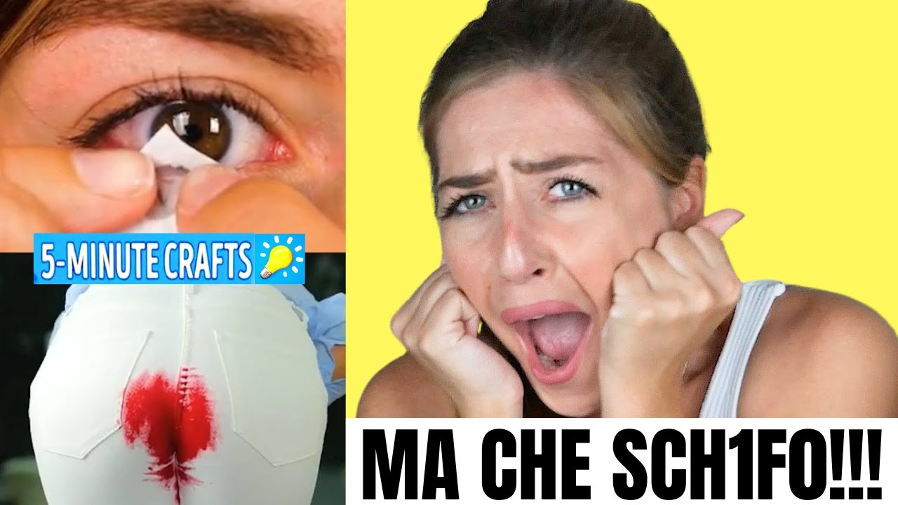 ❌NON GUARDATE❌QUESTO VIDEO se siete deboli😱 5 MINUTES CRAFTS E' PAZZO #beauty #hacks