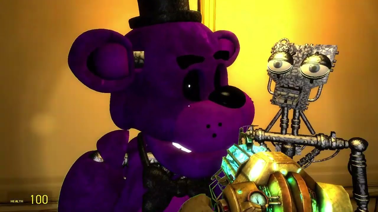 Gmod FNAF: Endo and Shadow freddy in Bendy pt2