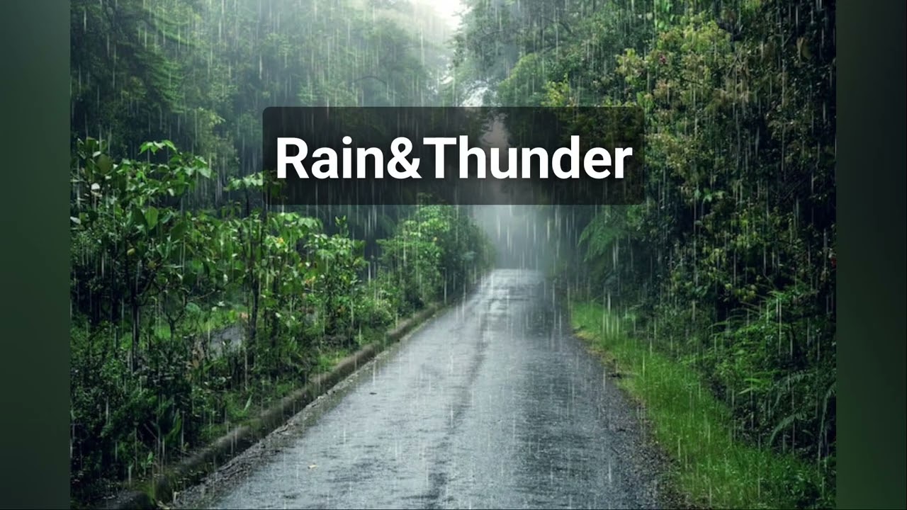 soothing Sounds Of Rain and thunder #lightning #thunderstorm #thundersounds #thunderstormsounds