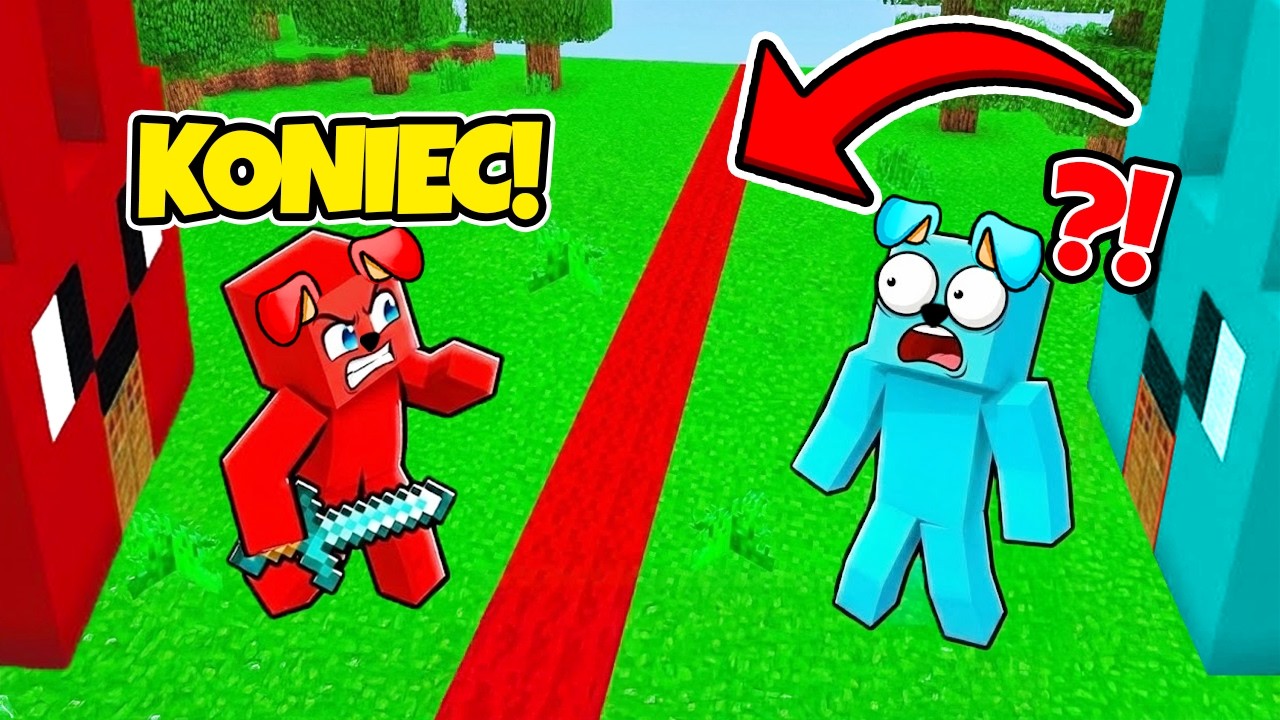 PIMPEK PODZIELIŁ NASZĄ WIOSKE na PÓŁ w Minecraft 💔😭