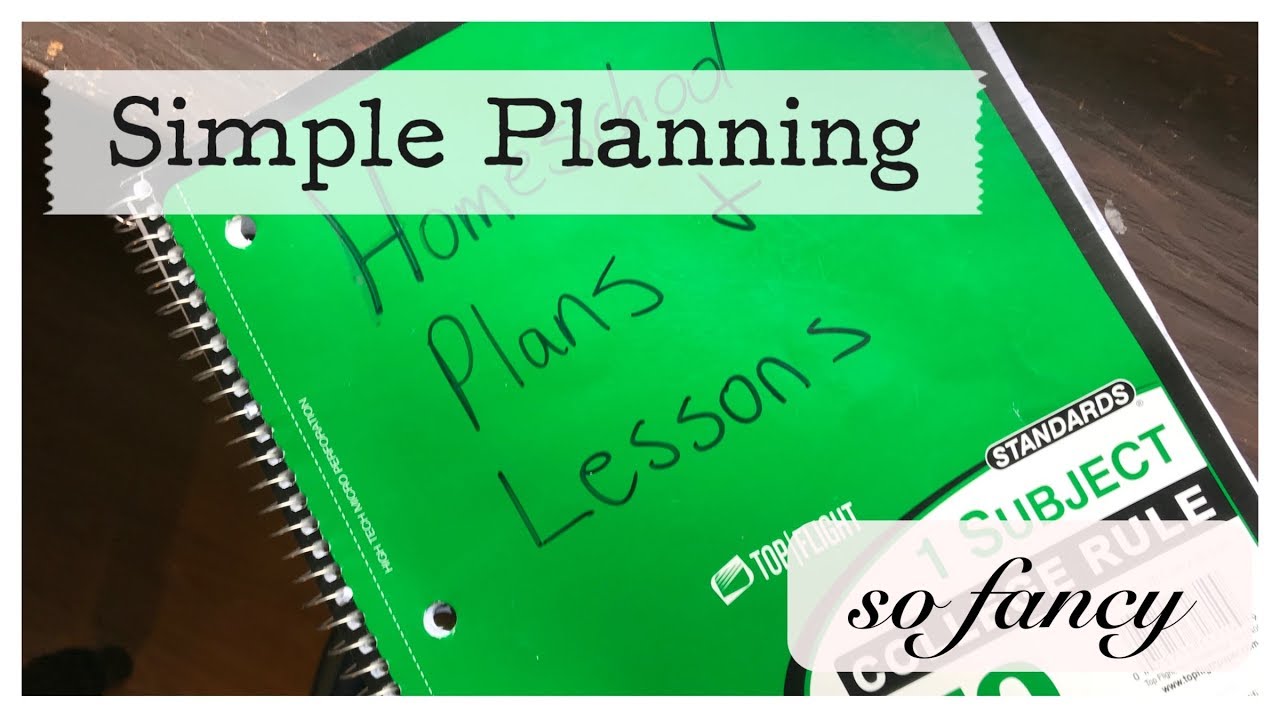 Simple Homeschool Planning