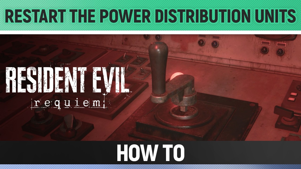 Resident Evil Requiem - Restart the power distribution units & Open the roof hatch