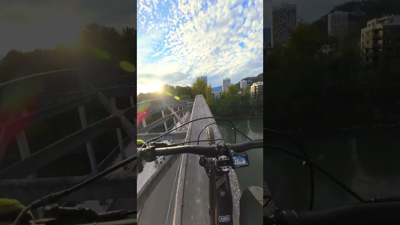 E-bike on bridge 😱 DANGEROUS WAY !