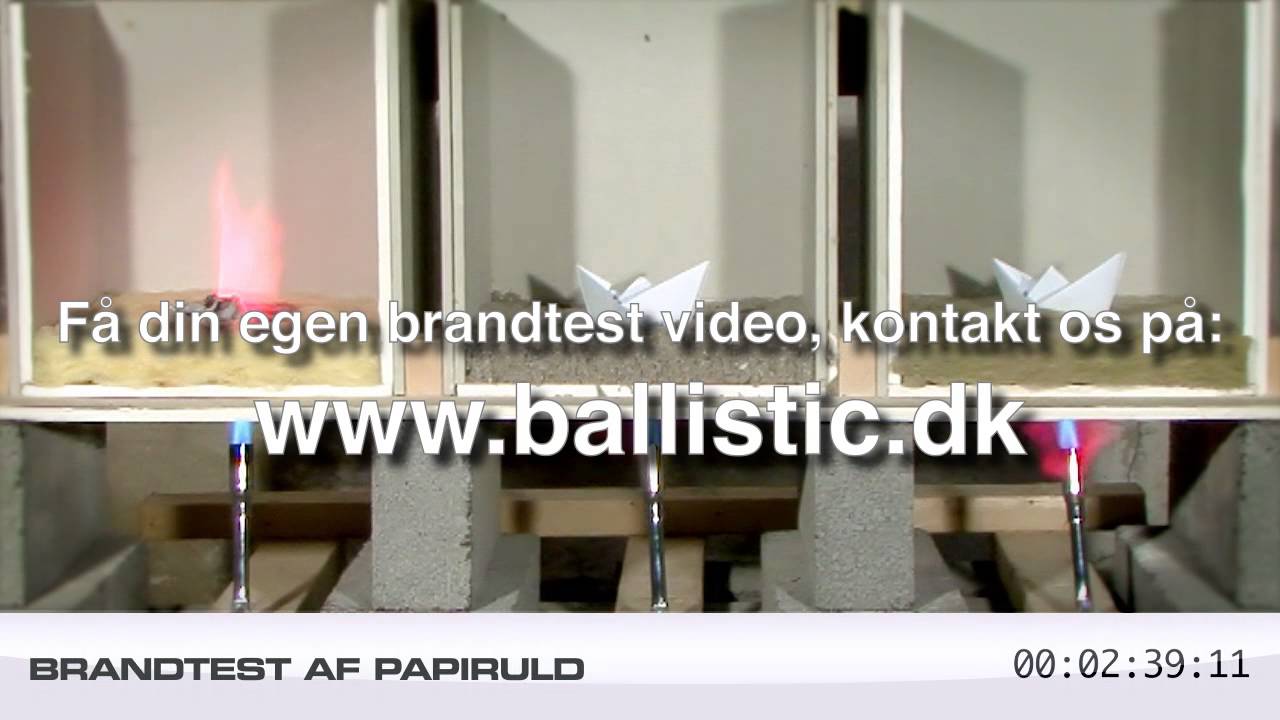 Brandtest af Papiruld