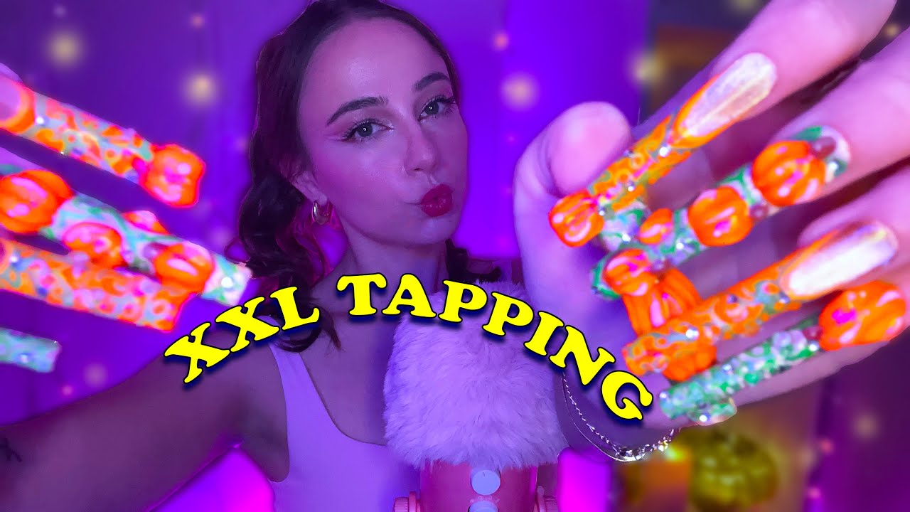 20 min ASMR Tingles ✨✨ XXL nail tapping ✨✨