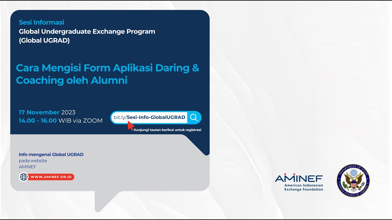 Global UGRAD: Cara Mengisi Aplikasi Daring & Coaching bersama Alumni - 17 Nov, 2023