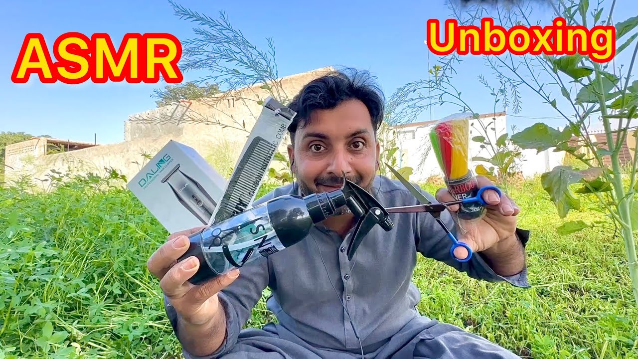 ASMR $25 barber 💈 equipment unboxing
