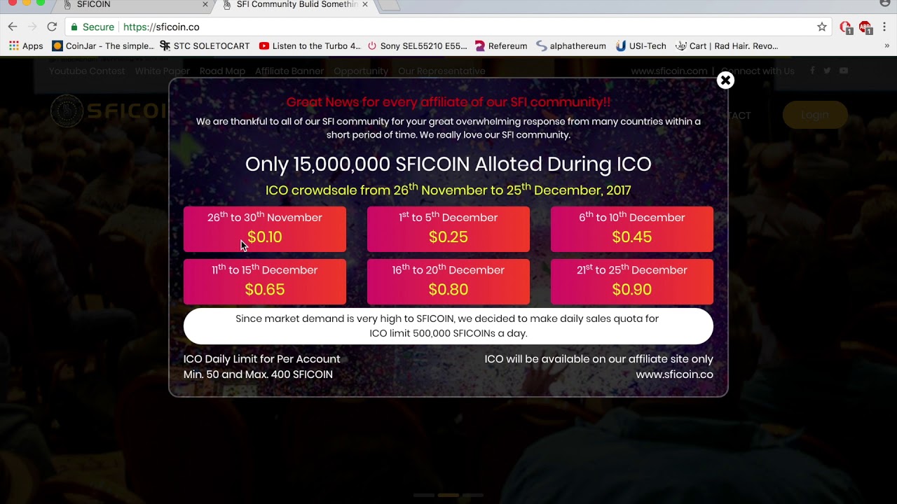 SFI COIN - THE 1000X ICO!