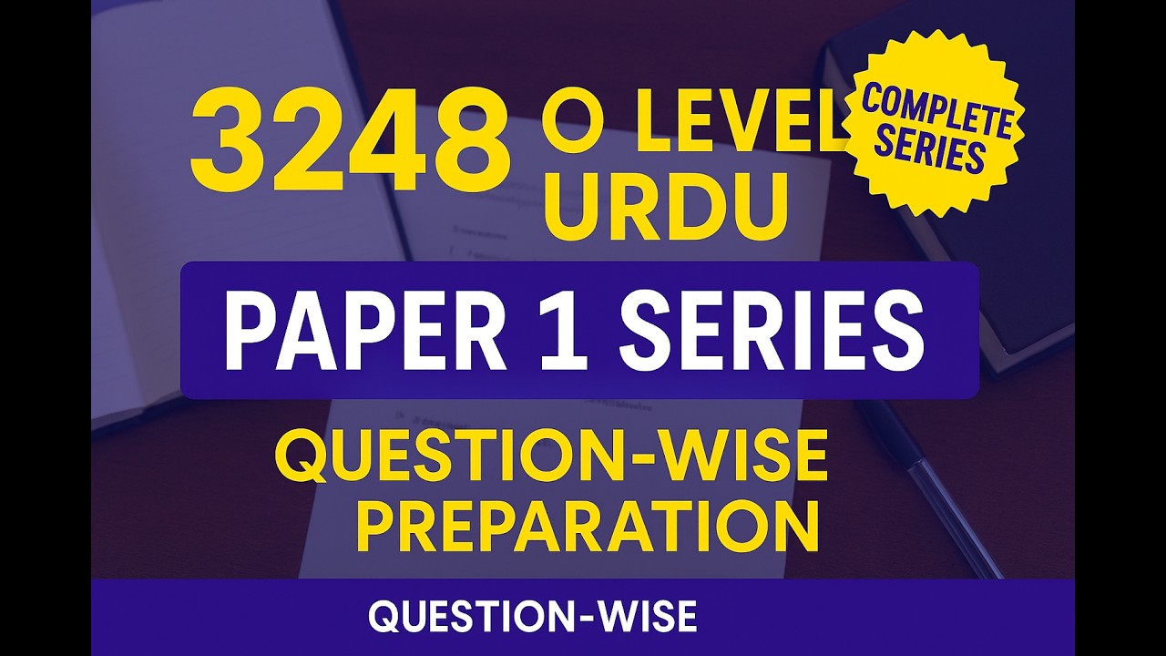 How to Attempt Question 1 – O Level Urdu 3248 | Full Marks Strategy | Urdu  Guide#olevelpreparation