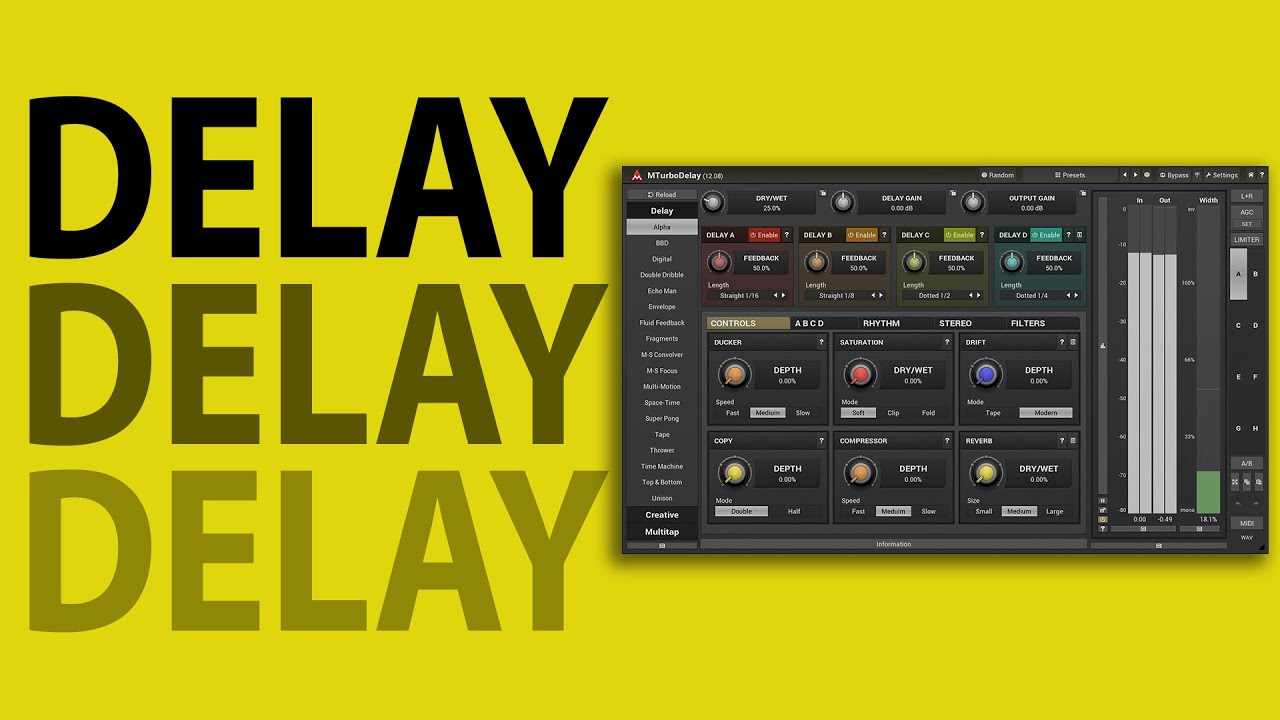 MTurboDelay от MeldaProduction