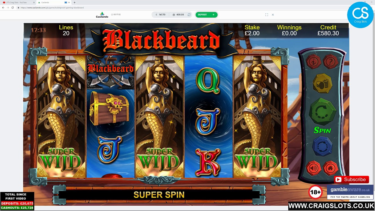 Monday Slot Carnage (Blackbeard, Magic Mirror Deluxe 2, Raging Rhino Megaways, Reactoonz & More)