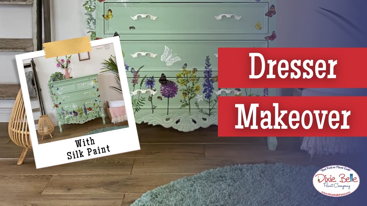 Pretty Dresser Makeover | Cherubs Chalks Interiors | Dixie Belle Paint Company