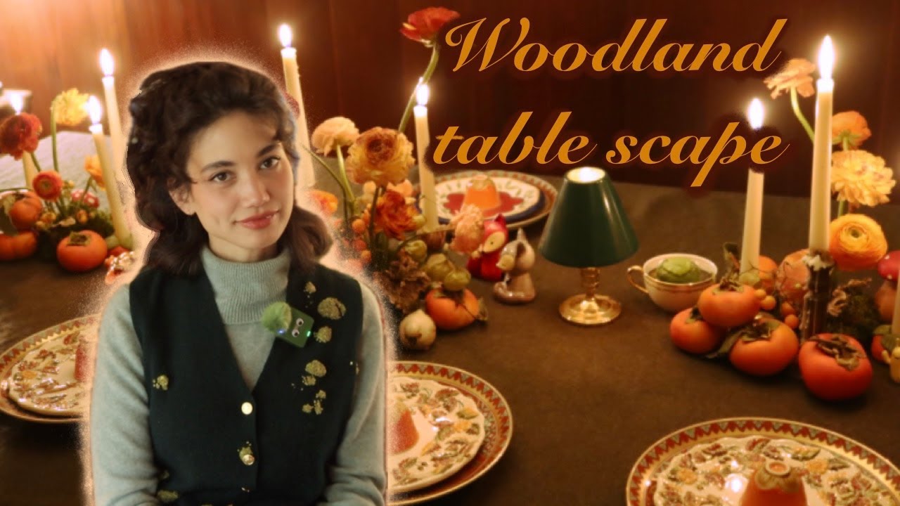 🍁๋࣭Turning my dining room whimsically autumnal🍂