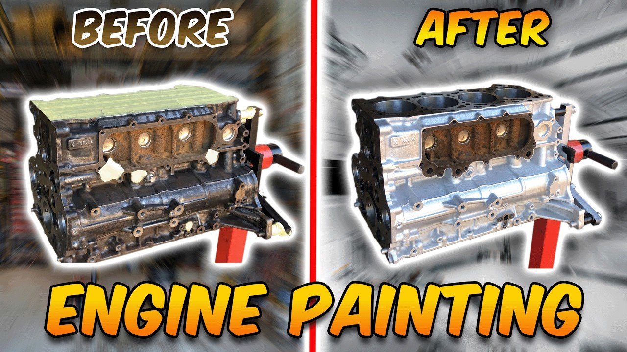 Nissan Patrol Restoration - Ep.8 Engine - Cleaning, Prepping + Painting