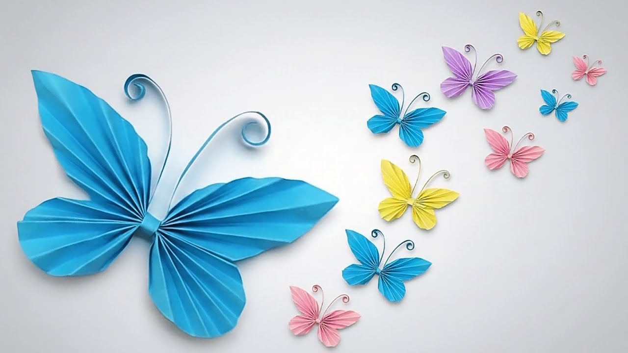 Easy Paper Butterfly | Beautiful Origami Tutorial Step by Step