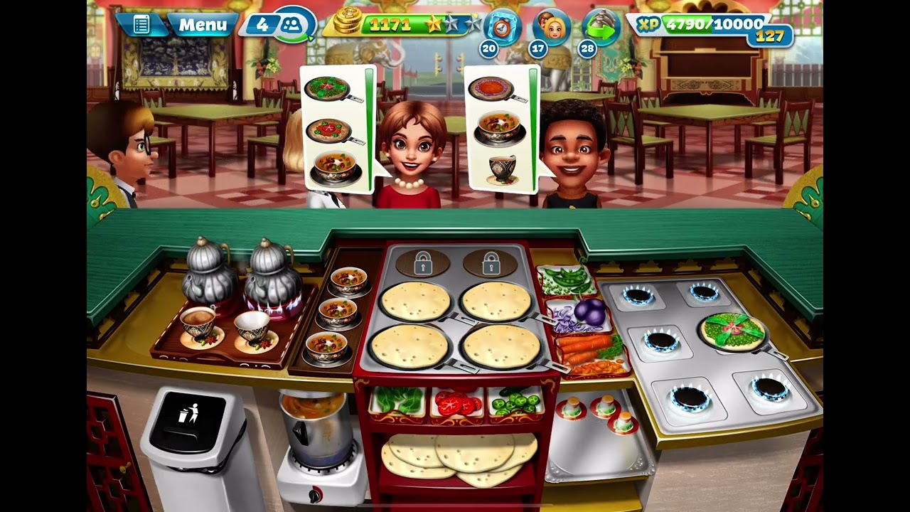 Cooking Fever 2026 Level 40 3 Stars ⭐️ Indian Diner 🥕🫓