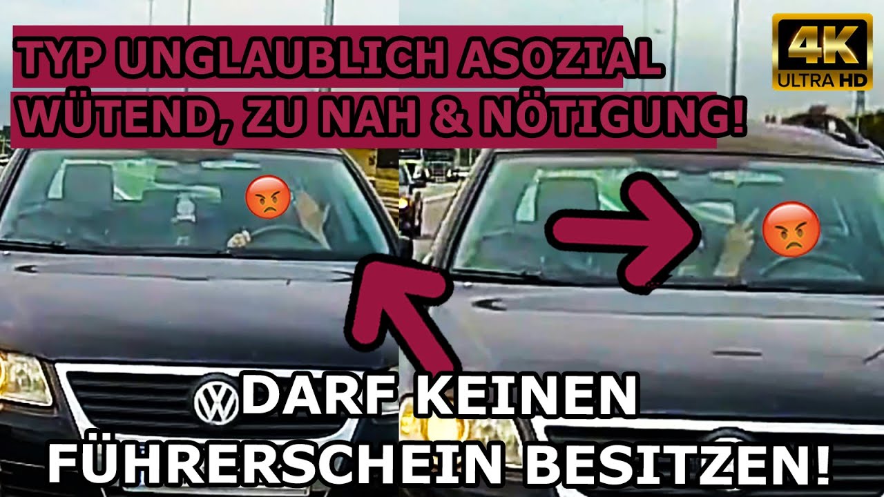 ABGEDRÄNGELT BEI 160 KMH  & IRRES AUFFAHREN mit ROAD RAGE– Dashcams in 4k