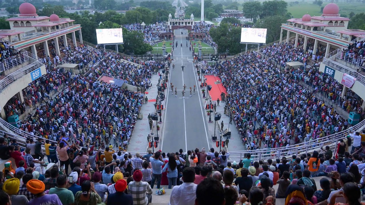 Attari - Wagha border - only over land crossing between India & Pakistan border 30 kms from Amritsar
